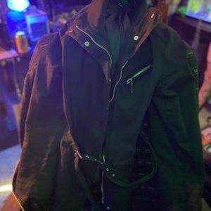 Gallery Stretch Trench Blazer Jacket Med